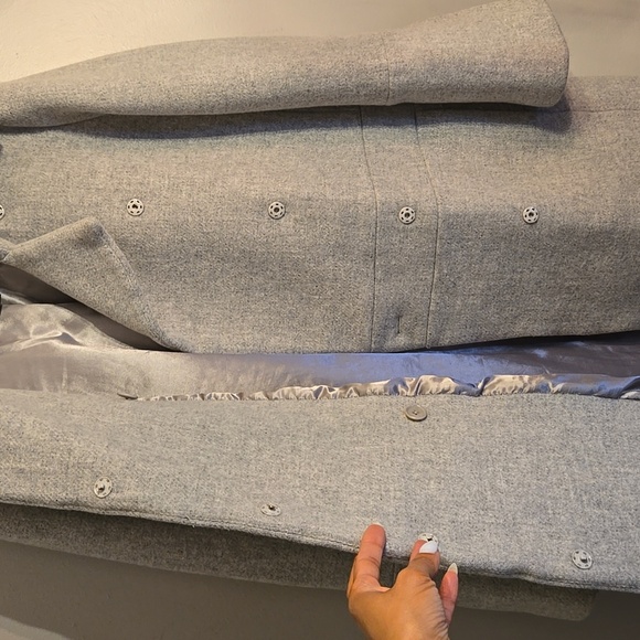 J. Crew Stadium Cloth Nello Gori Light Gray Women's Wool Coat NWOT - Picture 11 of 16